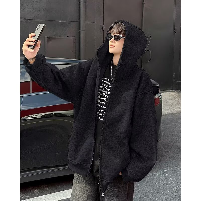 网图慵懒百搭潮流气质原宿日系文艺简约半高领卫衣w32p47，男装卫衣，星座204-3