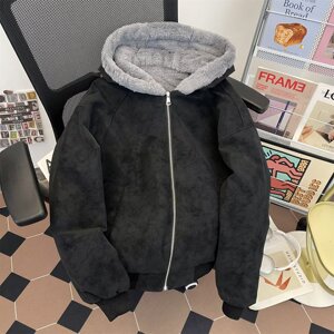 高品 霜冻裂纹皮座山雕外套男女冬季美式PU皮夹克棉服m318 p110图片
