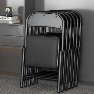 简易折叠凳子靠背椅子家用麻将椅可携式活动培训会议椅办公室电脑