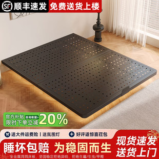 铁艺悬浮床1米8双人床架铁架床不锈钢床主卧室2025年新款无床头床