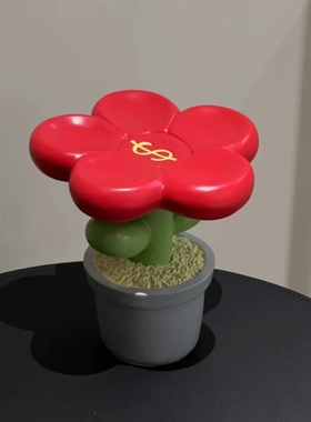 有钱花置物架收纳摆件家居装饰花朵玄关客厅卧室祝福家用桌面摆件