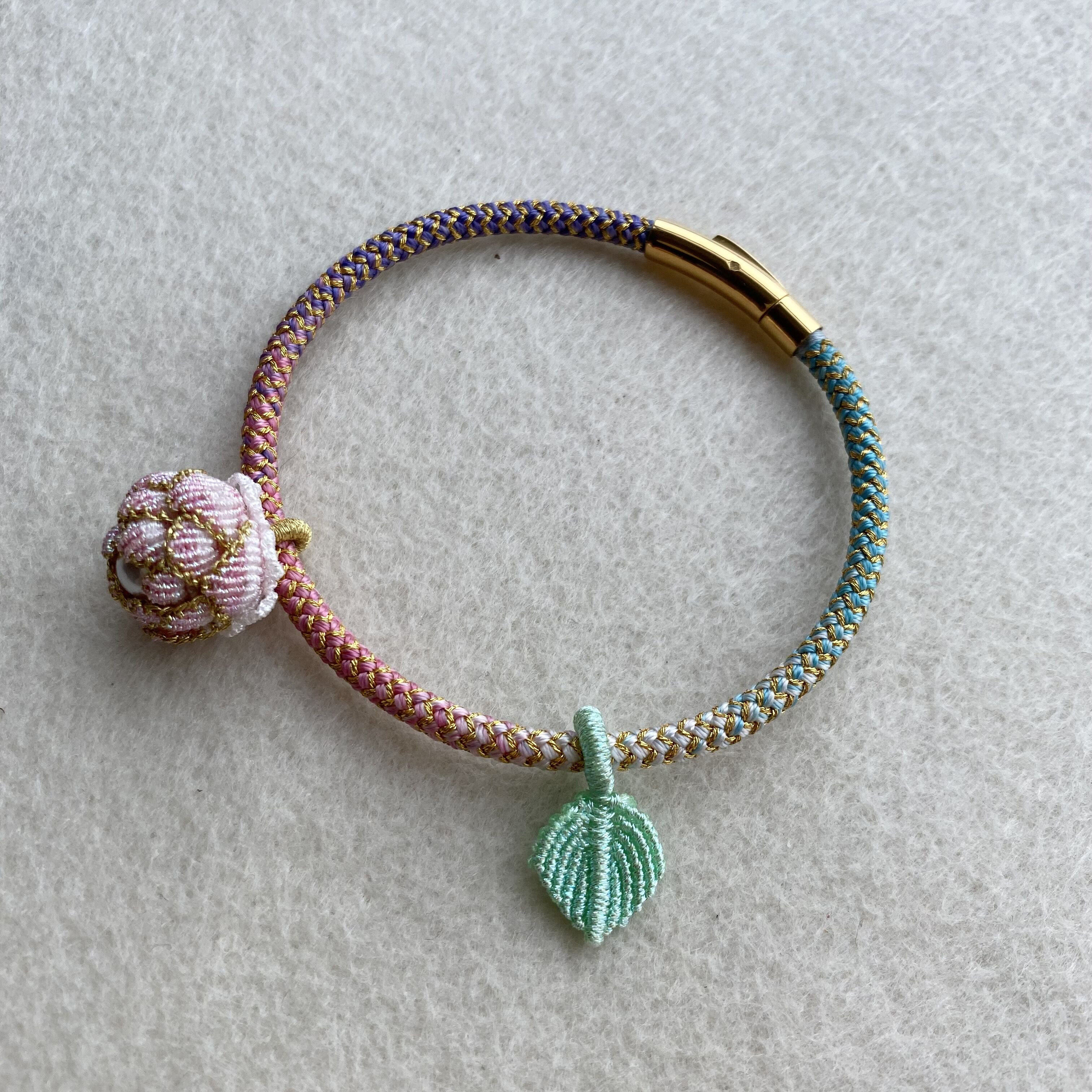 手工成品龙鳞手绳莲花饰品锦鲤手绳本命年情侣手链红绳