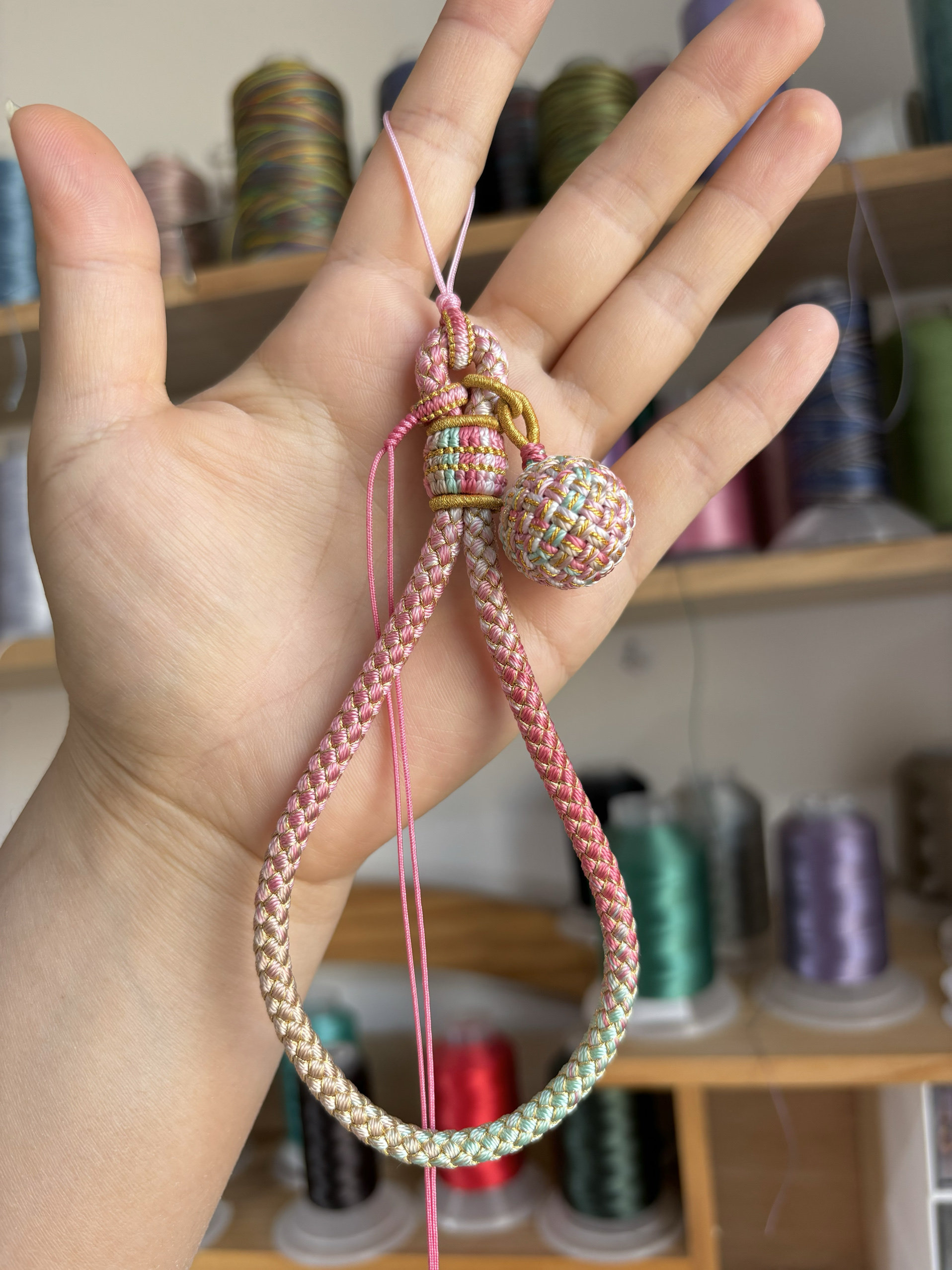 龙鳞纹手机链挂绳装饰