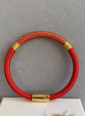 龙鳞纹九乘迦叶红绳手链