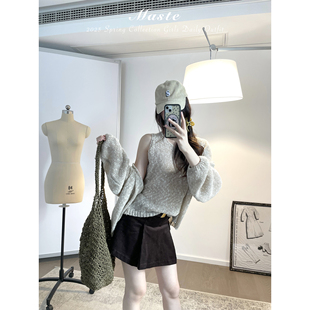 MASTE 午后伯爵茶 燕麦针织两件套