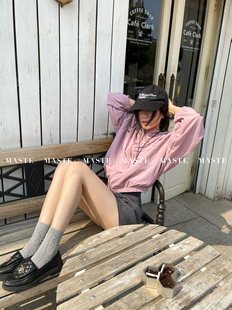 MASTE 玫瑰镇上 一件过渡夏秋拉链防晒薄外套 韩系简约时髦早秋