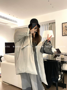 MASTE 陪你过冬 卡其色大被子棉服 中长裤设计感廓形棉衣外套厚实