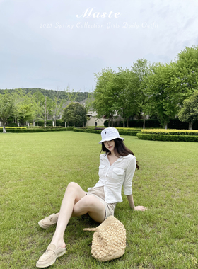 MASTE  自在洛杉矶 竹节棉老钱中袖t恤