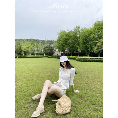 MASTE  自在洛杉矶 竹节棉老钱中袖t恤