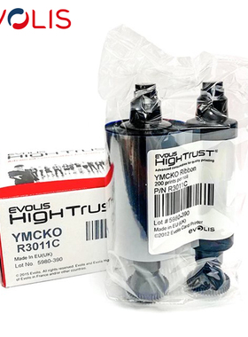 原装EVOLIS Pebble4证卡打印机色带Pebble3/Dualys3彩色带R3011C