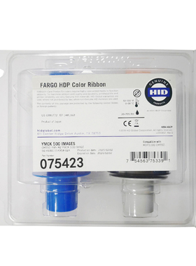 原装HID FARGO HDP5000证卡打印机彩色带075423色带转印膜075425