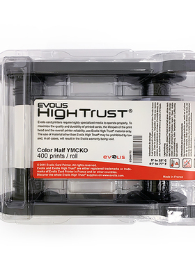 原装Evolis Zenius证卡打印机彩色带Primacy半格彩色带R5H004S130