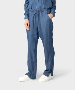 Sandwich_荷兰设计师 春夏女腰抽绳长裤休闲宽松水洗牛仔布1875