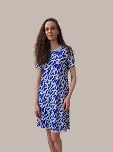 sandwich_荷兰设计师夏装休闲时尚款款短袖圆领修身款连衣裙1991