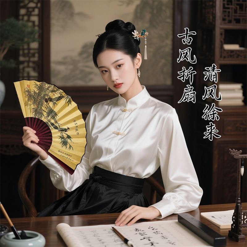 中国风汉服古风折叠扇