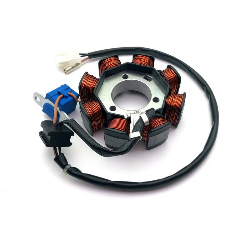 适用铃木丽彩QS125T-2 韵彩QS100T线圈 磁电机定子 点火线圈 磁钢