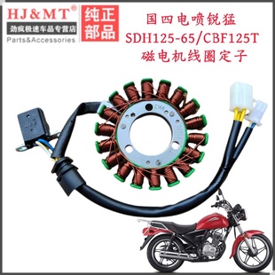 新大洲本田国4电喷锐猛四档机SDH125-65/CBF125T磁电机线圈定子