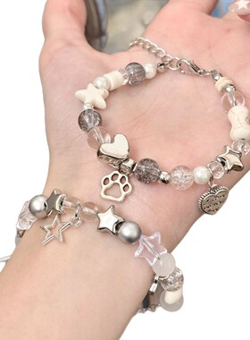 2026年爆款夜市摆地摊景区手串手链热卖货源新中式蜜串珠手饰