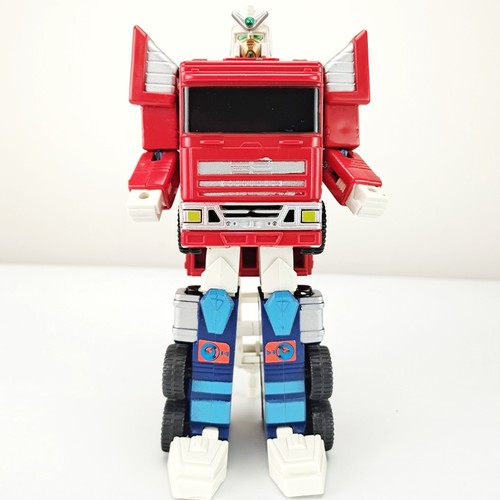 老D变形金刚消防车仿G1擎天柱变形模式机器人中古老玩具怀旧收藏A