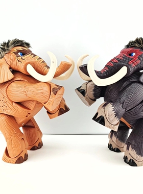 美泰猛犸象紫色猛犸象动物玩具绝版老物怀旧收藏童年回忆潮流模型