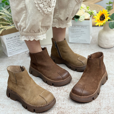 手工真皮马丁靴2025新款