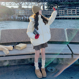 秋冬新款90白鸭绒短款羽绒服女小个子显瘦保暖外套，女装羽绒服，韩秀