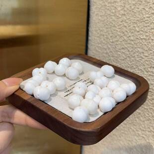 精工驼骨拉丝屁桃diy配件手工编织手绳项链文玩佛珠挂件手串配饰