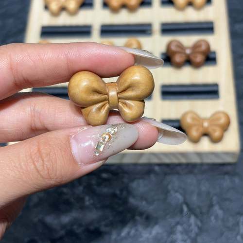 老桃木蝴蝶结diy配件手工编织手绳项链文玩佛珠时尚配饰品隔珠