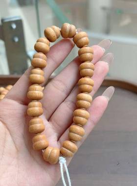 天然芭比檀葫芦手持手串文玩佛珠念珠手链男女款盘玩手串简约百搭