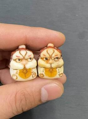 象牙果根付diy配件手工编织手绳项链文玩佛珠挂件手串配饰