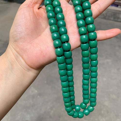 雪巴琉璃108佛珠 古法秘制琉璃念珠 星月金刚菩提配饰