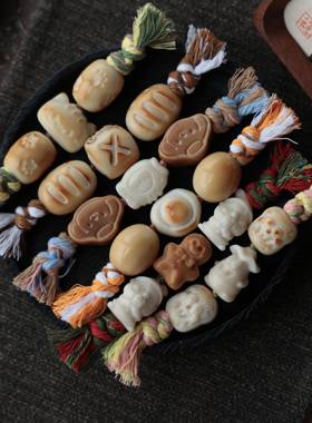 天然象牙果搓搓乐手把件手工编织手捻手搓小棍棍文玩手串解压盘玩