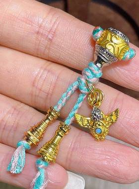 沙金套装三通配件手工DIY串珠文玩配饰佛珠念珠手串随机发一个