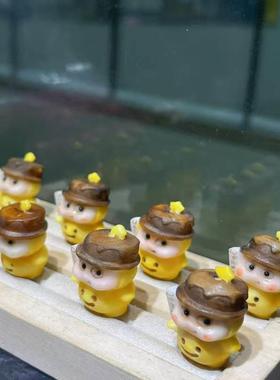 象牙果根付网红星星人 diy配件手工文玩佛珠挂件手串配饰品