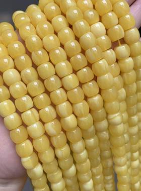 二代琥珀蜜蜡108佛珠 二代俄料鸡油黄男女款手链文玩佛珠