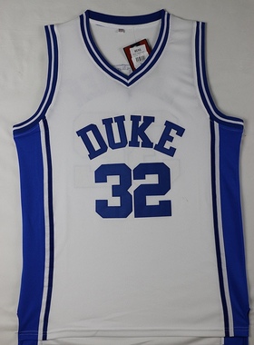 32号彩蓝色白色杜克大学克里斯蒂安·莱特纳刺绣球衣休闲篮球服