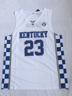 肯塔基大学23号戴维斯浓眉哥刺绣美式 篮球服男运动背心嘻哈潮