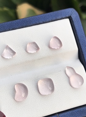 杂形！天然粉晶三角/方形/扇形