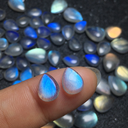 小小个天然灰月光双面小水滴无孔