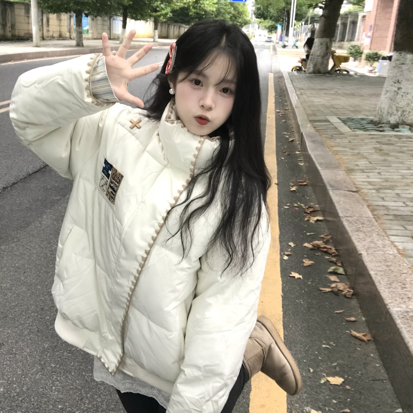 国潮牌民族风棉服刺绣棉服