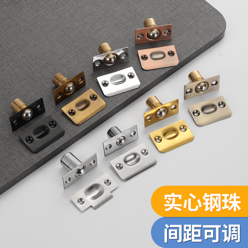 不锈钢门碰珠KTV纯铜卡式门碰珠