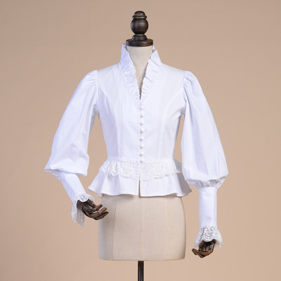LaceGarden宫廷羊腿袖女秋衬衫