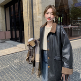 港风复古气质PU皮90绒羽绒服女2025年冬季新款显瘦加厚白鸭绒外套，商品下架区，浙宝290A