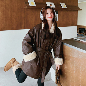 新款 2B110-3765-P335-K528 皮衣款羽绒服（90绒）图片