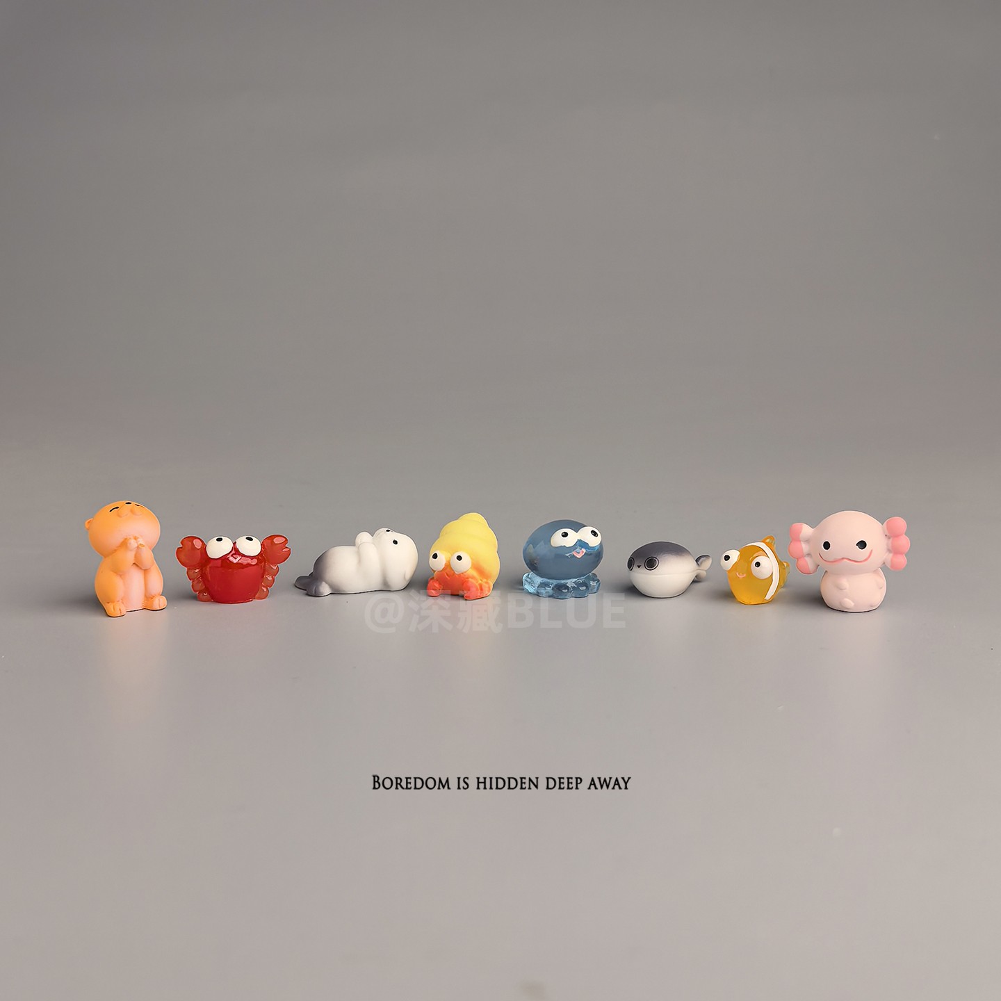 迷你海洋动物治愈桌面摆件