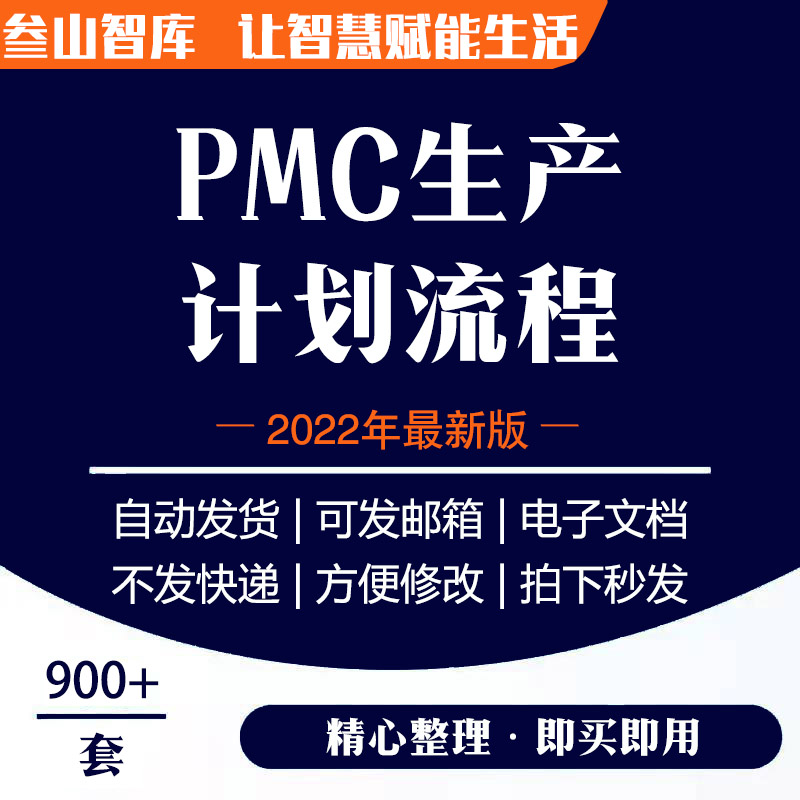 PMC生产流程 计划与物料控制资料生产管理培训仓库物料流程表格