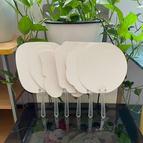 空白涂鸦扇子儿童diy手工绘画扇