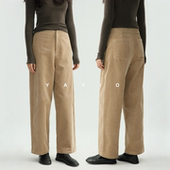 休闲保暖冬长裤 复古感立体解构设计微刀裤 暖糯灯芯绒 YAYIO