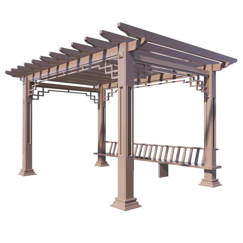 户外长廊葡萄架铝合金爬藤廊架庭院小区花园走廊凉亭文化长廊花架