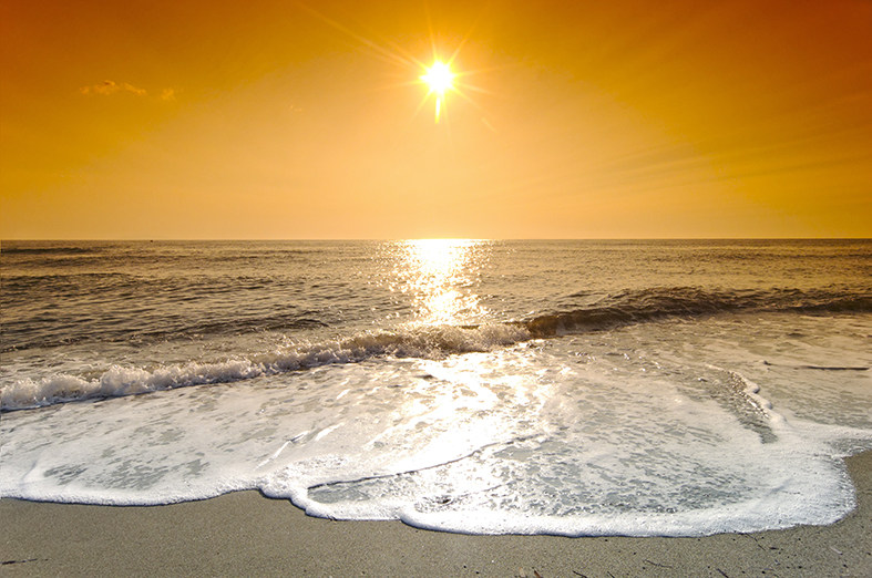 旭日东升海上日出蒸蒸日上海报制作寝室家居客厅装饰贴画挂画5801